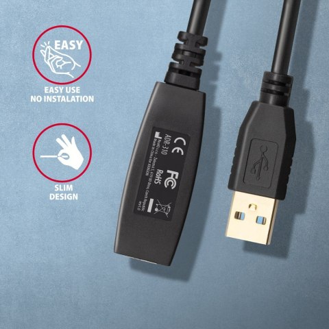 Axagon N ADR-310 USB 3.2 Gen 1 A-M -> A-F aktivni prodlu?ovaci repeater kabel kabel USB USB 3.2 Gen 1 (3.1 Gen 1) 10 m USB A Cza Axagon N ADR-310 USB 3.2 Gen 1 A-M -> A-F aktivni prodlu?ovaci repeater kabel kabel USB USB 3.2 Gen 1 (3.1 Gen 1) 10 m USB A Cza