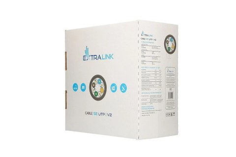 EXTRALINK KABEL SKRĘTKA CAT5E UTP (U/UTP) V2 INDOO EXTRALINK KABEL SKRĘTKA CAT5E UTP (U/UTP) V2 INDOO