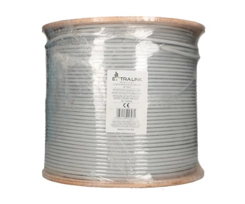 Extralink Kabel sieciowy skrętka CAT6A FTP (F/FTP) V2 Wewnętrzny 500M LSZH Extralink Kabel sieciowy skrętka CAT6A FTP (F/FTP) V2 Wewnętrzny 500M LSZH