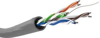 Goobay 95410 kabel sieciowy Szary 305 m Cat5e U/UTP (UTP)
