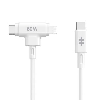 Hyper HyperJuice kabel USB USB 2.0 1,5 m USB C USB C/Lightning Biały