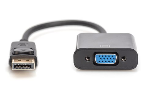 Kabel Assmann AK-340403-001-S (DisplayPort M - D-Sub (VGA) F; 0,15m; kolor czarny) Kabel Assmann AK-340403-001-S (DisplayPort M - D-Sub (VGA) F; 0,15m; kolor czarny)