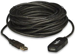 Kabel USB 2.0 przedłużacz aktywny USB-A na USB-A M/F 10m Kabel USB 2.0 przedłużacz aktywny USB-A na USB-A M/F 10m