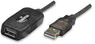 Kabel USB 2.0 przedłużacz aktywny USB-A na USB-A M/F 10m Kabel USB 2.0 przedłużacz aktywny USB-A na USB-A M/F 10m
