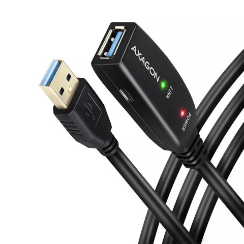 Kabel przedłużacz/repeater Axagon ADR-305 USB 3.2 Gen 1 A-M -> A-F active extension/repeater cable 5m - Kabel - Digital/Daten ka Kabel przedłużacz/repeater Axagon ADR-305 USB 3.2 Gen 1 A-M -> A-F active extension/repeater cable 5m - Kabel - Digital/Daten ka