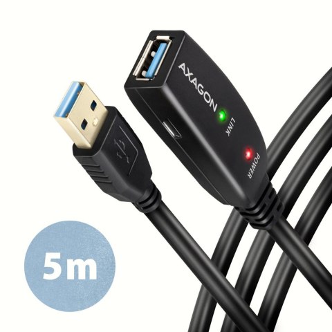 Kabel przedłużacz/repeater Axagon ADR-305 USB 3.2 Gen 1 A-M -> A-F active extension/repeater cable 5m - Kabel - Digital/Daten ka Kabel przedłużacz/repeater Axagon ADR-305 USB 3.2 Gen 1 A-M -> A-F active extension/repeater cable 5m - Kabel - Digital/Daten ka
