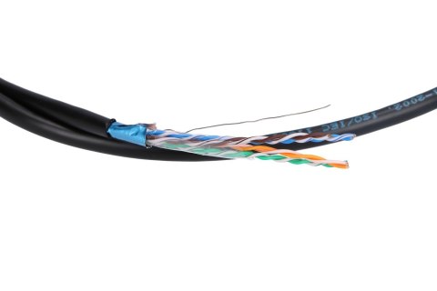 Kabel sieciowy Extralink EX.8710 (FTP; 305m; kolor czarny) Kabel sieciowy Extralink EX.8710 (FTP; 305m; kolor czarny)