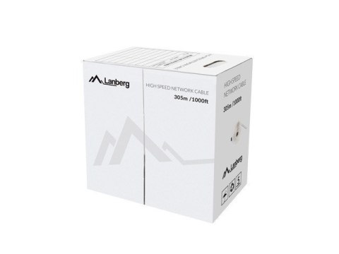 Kabel sieciowy Lanberg LCU5-12CU-0305-B (UTP; 305m; kat. 5e; kolor niebieski) Kabel sieciowy Lanberg LCU5-12CU-0305-B (UTP; 305m; kat. 5e; kolor niebieski)