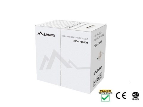 Kabel sieciowy Lanberg LCU5-12CU-0305-Y (UTP; 305m; kat. 5e; kolor żółty) Kabel sieciowy Lanberg LCU5-12CU-0305-Y (UTP; 305m; kat. 5e; kolor żółty)