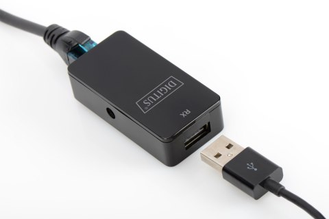 Przedłużacz USB 2.0 HighSpeed po skrętce Cat.5e/6 UTP do 50m Przedłużacz USB 2.0 HighSpeed po skrętce Cat.5e/6 UTP do 50m