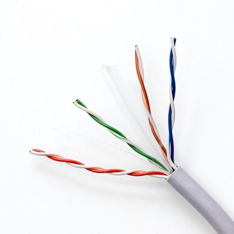 QOLTEC KABEL SIECIOWY SKRĘTKA UTP | CAT6 | 305M | PVC SZARY QOLTEC KABEL SIECIOWY SKRĘTKA UTP | CAT6 | 305M | PVC SZARY