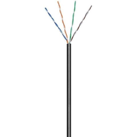 TECHLY KABEL SKRĘTKA KAT 5E UTP DRUT 100M CZARNA Z TECHLY KABEL SKRĘTKA KAT 5E UTP DRUT 100M CZARNA Z