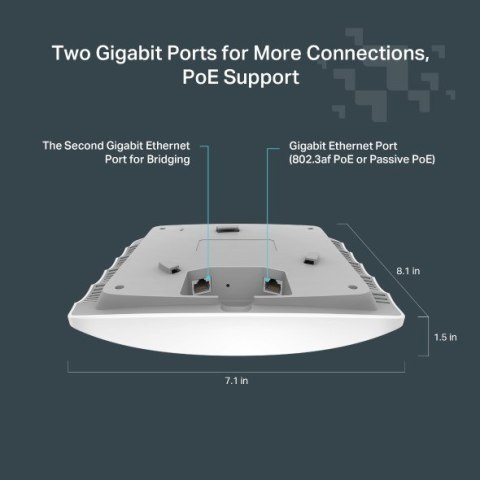 TP-Link FESTA F54 punkt dostępowy WLAN 1300 Mbit/s Biały Obsługa PoE TP-Link FESTA F54 punkt dostępowy WLAN 1300 Mbit/s Biały Obsługa PoE