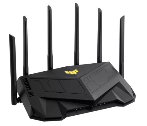 ASUS TUF Gaming AX6000 (TUF-AX6000) router bezprzewodowy Gigabit Ethernet Dual-band (2.4 GHz/5 GHz) Czarny ASUS TUF Gaming AX6000 (TUF-AX6000) router bezprzewodowy Gigabit Ethernet Dual-band (2.4 GHz/5 GHz) Czarny