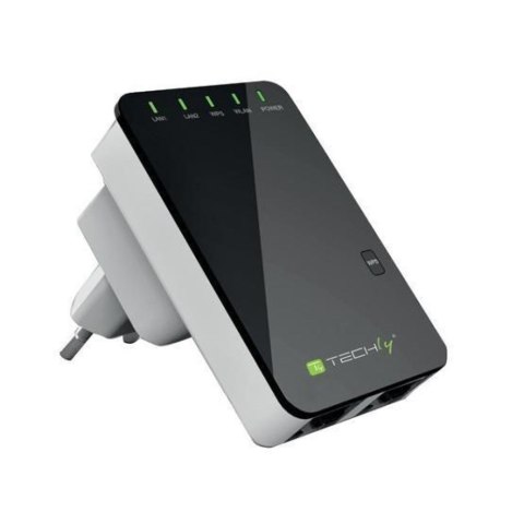 Router bezprzewodowy Techly I-WL-REPEATER2 Fast Ethernet Czarny, Biały Router bezprzewodowy Techly I-WL-REPEATER2 Fast Ethernet Czarny, Biały