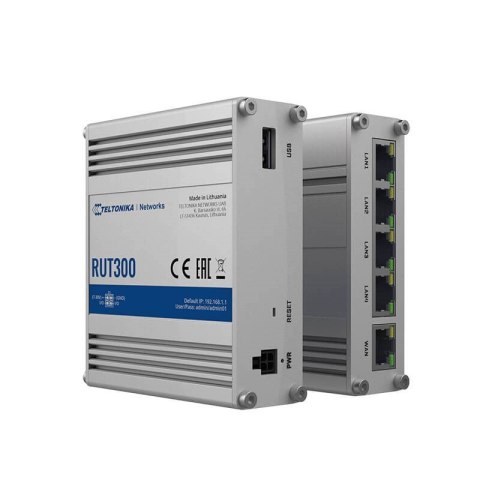 TELTONIKA RUT300 Przemysłowy router 5x RJ45 100Mb/s TELTONIKA RUT300 Przemysłowy router 5x RJ45 100Mb/s