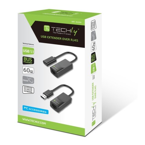 Techly 103199 Extender USB po kablu sieciowym RJ45 Techly 103199 Extender USB po kablu sieciowym RJ45