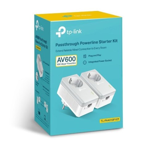 Transmiter sieciowy TP-LINKTL-PA4010P KIT Transmiter sieciowy TP-LINKTL-PA4010P KIT