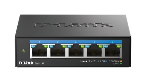 5-portowy wielogigabitowy przełącznik biurkowy D-Link 2,5G - niezarządzalny - L2 - 2.5G Ethernet (100/1000/2500) 5-portowy wielogigabitowy przełącznik biurkowy D-Link 2,5G - niezarządzalny - L2 - 2.5G Ethernet (100/1000/2500)
