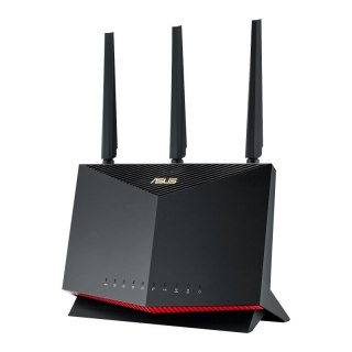 ASUS AX5700 RT-AX86U PRO router bezprzewodowy Gigabit Ethernet Dual-band (2.4 GHz/5 GHz) 4G Czarny, Czerwony