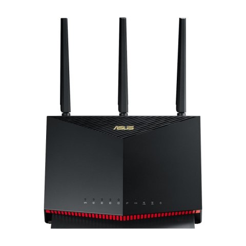 ASUS AX5700 RT-AX86U PRO router bezprzewodowy Gigabit Ethernet Dual-band (2.4 GHz/5 GHz) 4G Czarny, Czerwony ASUS AX5700 RT-AX86U PRO router bezprzewodowy Gigabit Ethernet Dual-band (2.4 GHz/5 GHz) 4G Czarny, Czerwony