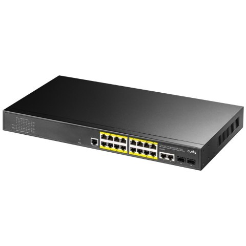 Cudy GS2018PS2 Zarządzany L2 Gigabit Ethernet (10/100/1000) Obsługa PoE 1U Czarny Cudy GS2018PS2 Zarządzany L2 Gigabit Ethernet (10/100/1000) Obsługa PoE 1U Czarny