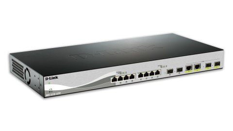 D-Link DXS-1210-12TC/E łącza sieciowe Zarządzany L2 10G Ethernet (100/1000/10000) 1U Czarny, Srebrny D-Link DXS-1210-12TC/E łącza sieciowe Zarządzany L2 10G Ethernet (100/1000/10000) 1U Czarny, Srebrny