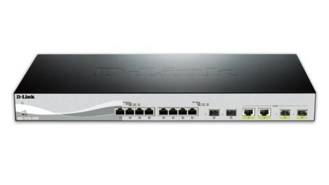 D-Link DXS-1210-12TC/E łącza sieciowe Zarządzany L2 10G Ethernet (100/1000/10000) 1U Czarny, Srebrny D-Link DXS-1210-12TC/E łącza sieciowe Zarządzany L2 10G Ethernet (100/1000/10000) 1U Czarny, Srebrny