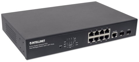 Intellinet 561167 łącza sieciowe Zarządzany Gigabit Ethernet (10/100/1000) Obsługa PoE Czarny Intellinet 561167 łącza sieciowe Zarządzany Gigabit Ethernet (10/100/1000) Obsługa PoE Czarny
