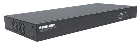Intellinet 561433 łącza sieciowe Zarządzany Gigabit Ethernet (10/100/1000) Obsługa PoE Czarny
