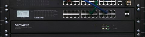 Intellinet 561433 łącza sieciowe Zarządzany Gigabit Ethernet (10/100/1000) Obsługa PoE Czarny