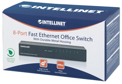 Intellinet 8-Port Fast Ethernet Office Switch Fast Ethernet (10/100) Czarny Intellinet 8-Port Fast Ethernet Office Switch Fast Ethernet (10/100) Czarny