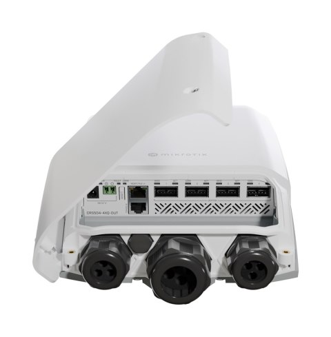 Mikrotik CRS504-4XQ-OUT łącza sieciowe Zarządzany L3 Fast Ethernet (10/100) Obsługa PoE 1U Biały Mikrotik CRS504-4XQ-OUT łącza sieciowe Zarządzany L3 Fast Ethernet (10/100) Obsługa PoE 1U Biały