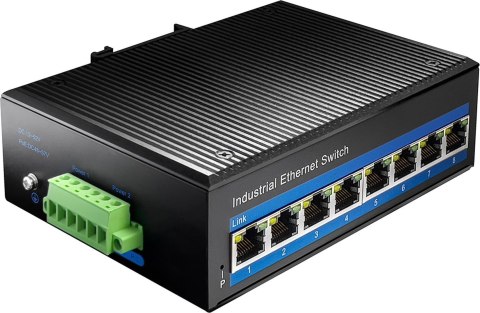 Przełącznik sieciowy/switch Cudy IF1008P (10/100) Czarny