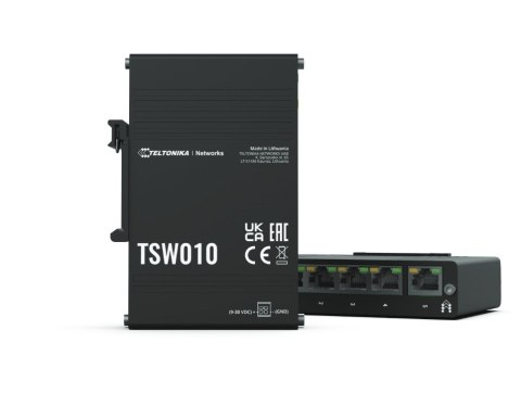 Switch TELTONIKA TSW010 5x RJ45 100Mb/s PoE Black Switch TELTONIKA TSW010 5x RJ45 100Mb/s PoE Black