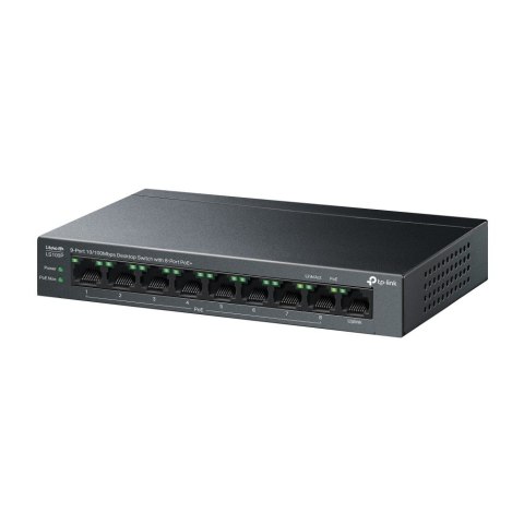 TP-Link LiteWave LS109P łącza sieciowe Nie zarządzany Fast Ethernet (10/100) Obsługa PoE Czarny TP-Link LiteWave LS109P łącza sieciowe Nie zarządzany Fast Ethernet (10/100) Obsługa PoE Czarny