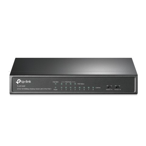 TP-Link TL-SF1008P Nie zarządzany Fast Ethernet (10/100) Obsługa PoE Czarny TP-Link TL-SF1008P Nie zarządzany Fast Ethernet (10/100) Obsługa PoE Czarny