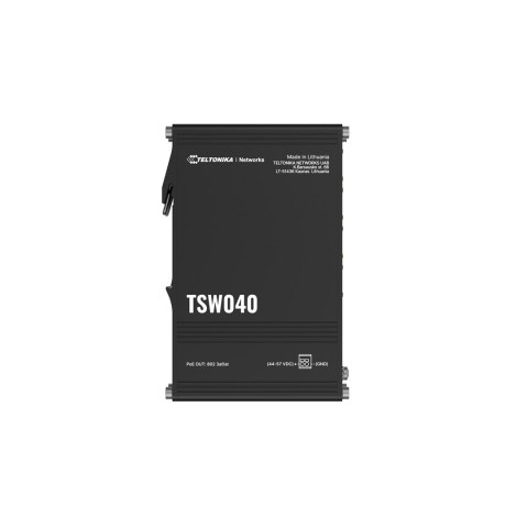 Teltonika NETWORKS TSW040 8-Port PoE+ Switch Nie zarządzany Fast Ethernet (10/100) Obsługa PoE Czarny Teltonika NETWORKS TSW040 8-Port PoE+ Switch Nie zarządzany Fast Ethernet (10/100) Obsługa PoE Czarny