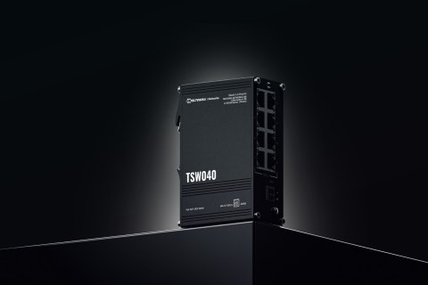 Teltonika NETWORKS TSW040 8-Port PoE+ Switch Nie zarządzany Fast Ethernet (10/100) Obsługa PoE Czarny Teltonika NETWORKS TSW040 8-Port PoE+ Switch Nie zarządzany Fast Ethernet (10/100) Obsługa PoE Czarny