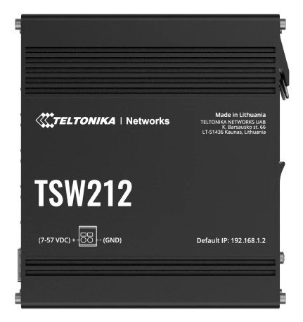 Teltonika TSW212 Zarządzany L2 Gigabit Ethernet (10/100/1000) Czarny Teltonika TSW212 Zarządzany L2 Gigabit Ethernet (10/100/1000) Czarny