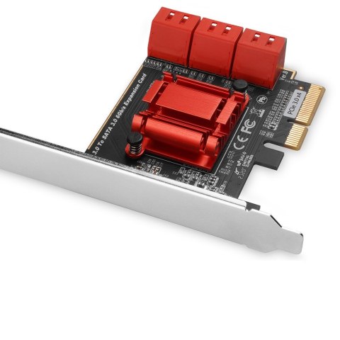AXAGON PCES-SA6 Kontroler PCIe 6x wewn. AXAGON PCES-SA6 Kontroler PCIe 6x wewn.