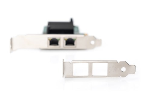 DIGITUS KARTA SIECIOWA PCIE PRZEWODOWA 2X RJ45 GIGABIT 10/100/1000MBPS LOW PROFILE DN-10132 DIGITUS KARTA SIECIOWA PCIE PRZEWODOWA 2X RJ45 GIGABIT 10/100/1000MBPS LOW PROFILE DN-10132