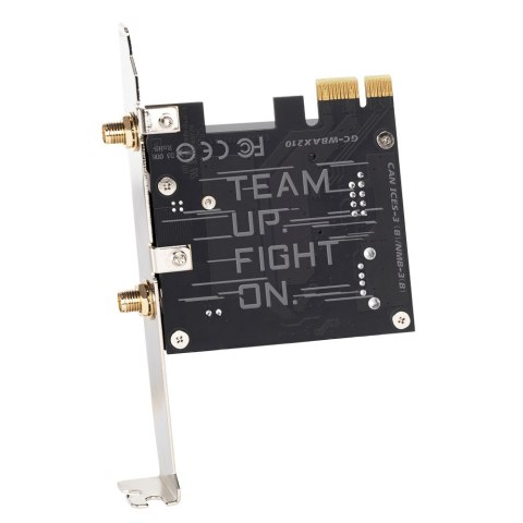 GIGA GC-WBAX210 Wi-Fi 6E i Bluetooth 5.2 (PCIe x1) Sprzedaż detaliczna GIGA GC-WBAX210 Wi-Fi 6E i Bluetooth 5.2 (PCIe x1) Sprzedaż detaliczna