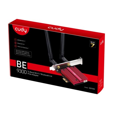 Karta sieciowa Cudy WE9300 WiFi 7 BE9400 BT 5.4 PCI-E Karta sieciowa Cudy WE9300 WiFi 7 BE9400 BT 5.4 PCI-E