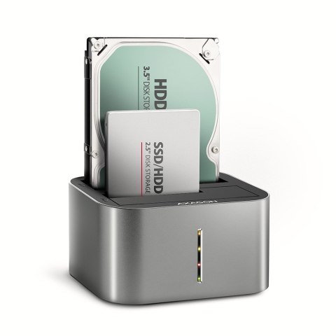 Stacja dokująca AXAGON ADSA-DC USB3.2 Gen1 - 2x SATA 6G CLONE DUAL HDD ASMedia Stacja dokująca AXAGON ADSA-DC USB3.2 Gen1 - 2x SATA 6G CLONE DUAL HDD ASMedia