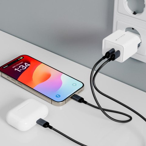 HYPER HJG35EU ładowarka do urządzeń przenośnych Słuchawki, Zestaw słuchawkowy, Smartfon, Oglądaj Biały Prąd przemienny Szybkie ł HYPER HJG35EU ładowarka do urządzeń przenośnych Słuchawki, Zestaw słuchawkowy, Smartfon, Oglądaj Biały Prąd przemienny Szybkie ł