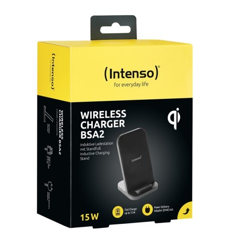 Intenso BSA2 Smartfon Czarny USB Bezprzewodowe ładowanie Szybkie ładowanie Wewnętrzna Intenso BSA2 Smartfon Czarny USB Bezprzewodowe ładowanie Szybkie ładowanie Wewnętrzna