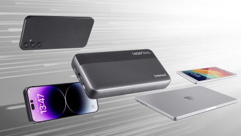 Power Bank Intenso HE 25000 mAh Grau-Schwarz USB C/C