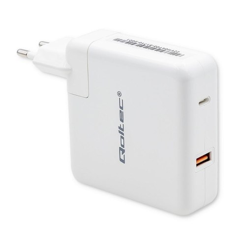 Qoltec Ładowarka GaN FAST 108W | 5-20V | 3-4.7A | USB C | Biała Qoltec Ładowarka GaN FAST 108W | 5-20V | 3-4.7A | USB C | Biała