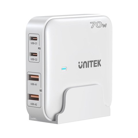 Sieciowa ładowarka GaN - Unitek P1229AWH01-EU | 100W 2x USB-C 2x USB-A Sieciowa ładowarka GaN - Unitek P1229AWH01-EU | 100W 2x USB-C 2x USB-A